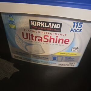 Kirkland Signature UltraShine Dishwasher Detergent - Blue and White